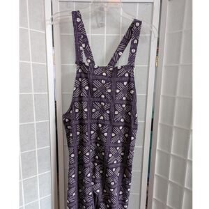 Ade & Ayo for Target Owo Eyo Purple One-Piece Overalls Women's Size Large